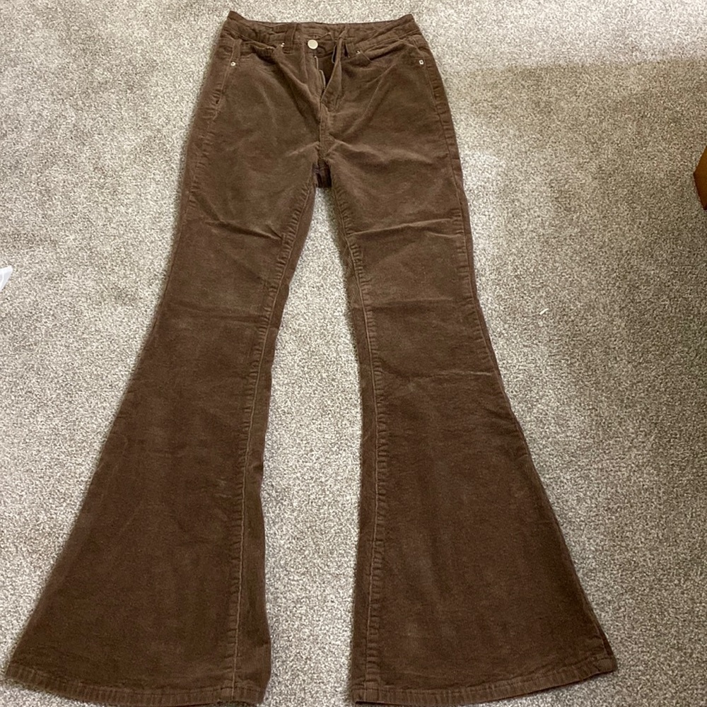 Corduroy flare pants